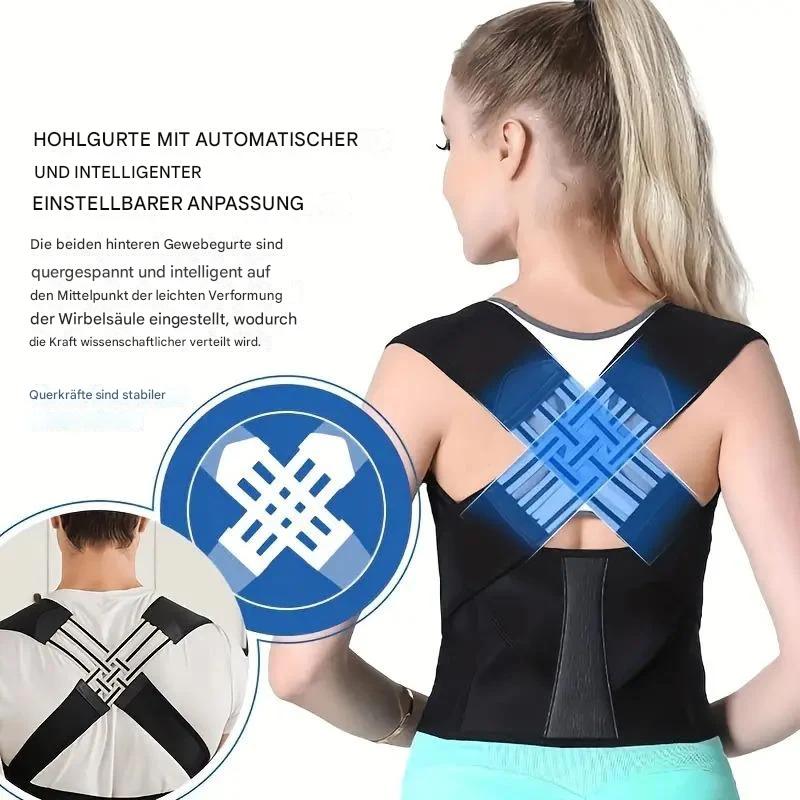 Upper Back Support Brace for Slouch Relief – Adjustable Wrap Design for Men & Women | Thomler