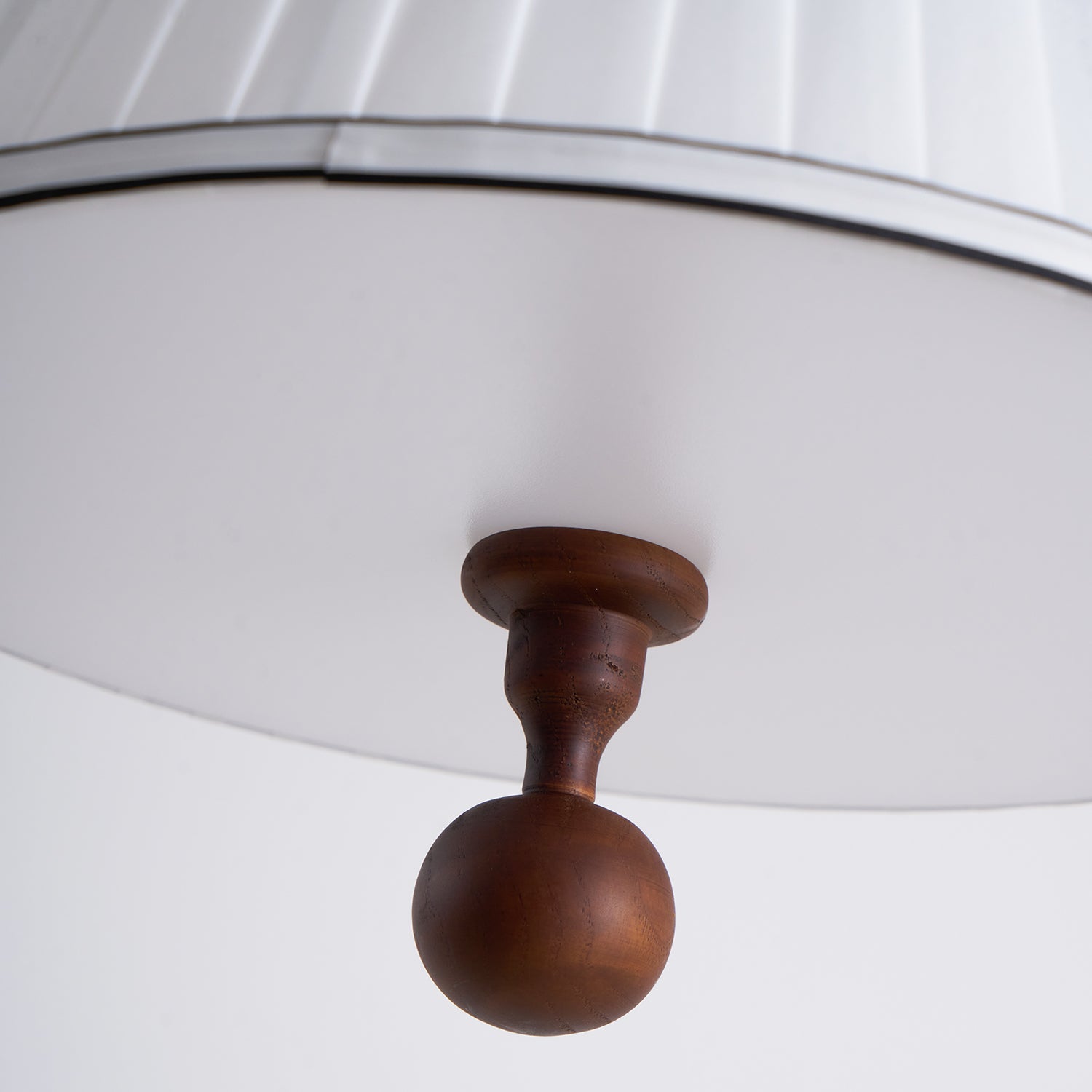 Pendant Light Wood And Cloth 13.8 in Diameter 16.9 in Height Adjustable Modern Dining Living Room Lighting | Thomler