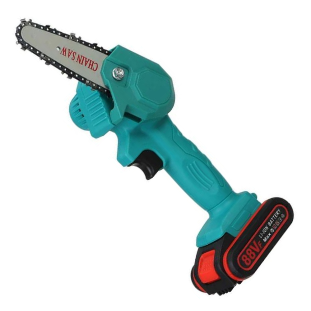 Cordless Electric Mini Chainsaw with 2 Batteries – Compact One-Hand Pruning Saw for Trees & Yard Work | Thomler