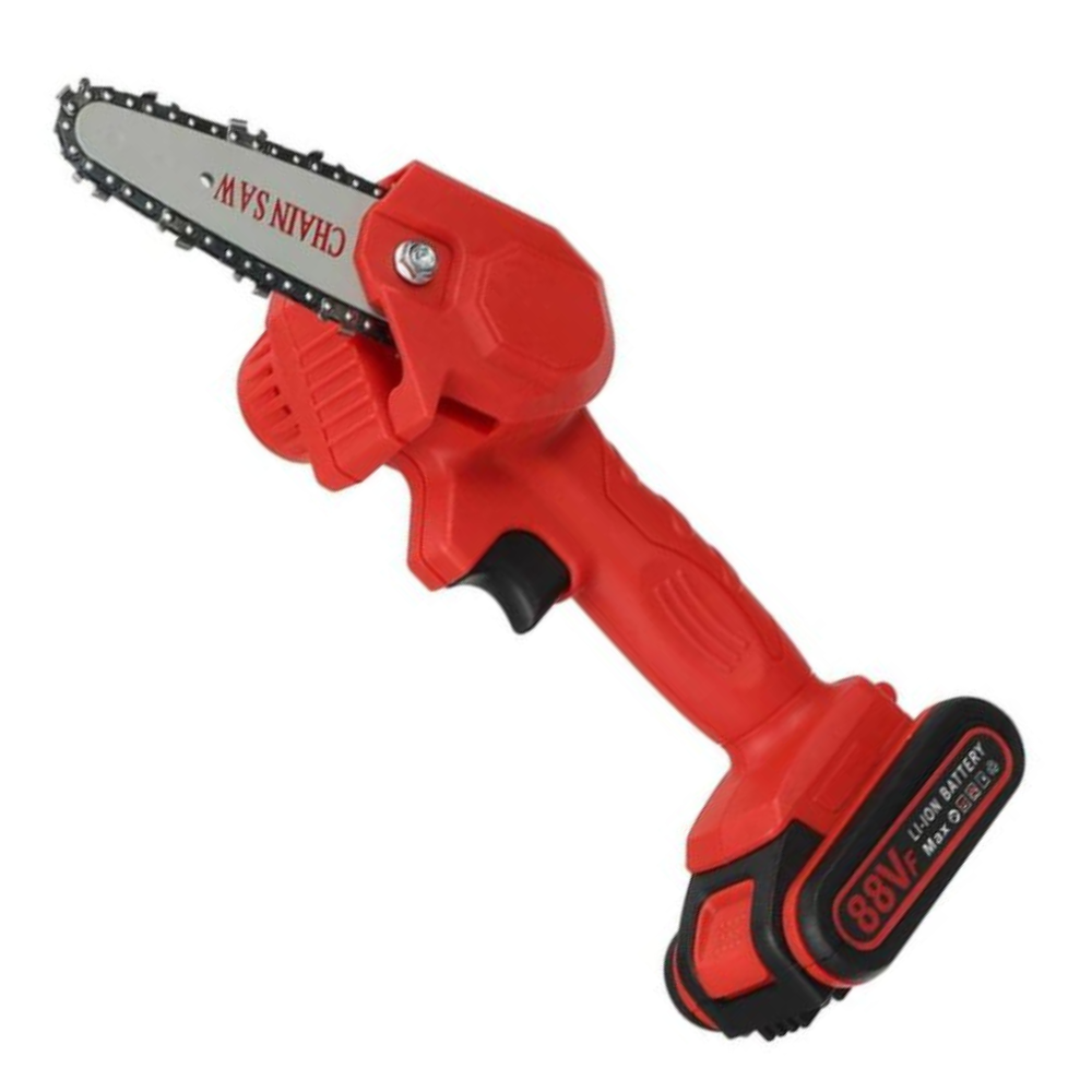 Cordless Electric Mini Chainsaw with 2 Batteries – Compact One-Hand Pruning Saw for Trees & Yard Work | Thomler