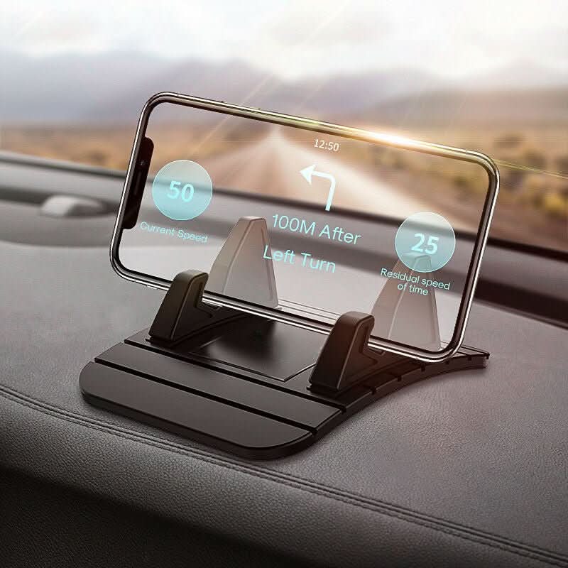 Dashboard Cell Phone Holder for Car with Non-Slip Silicone Base – Secure Grip Mount for Navigation & Hands-Free Calls | Thomler