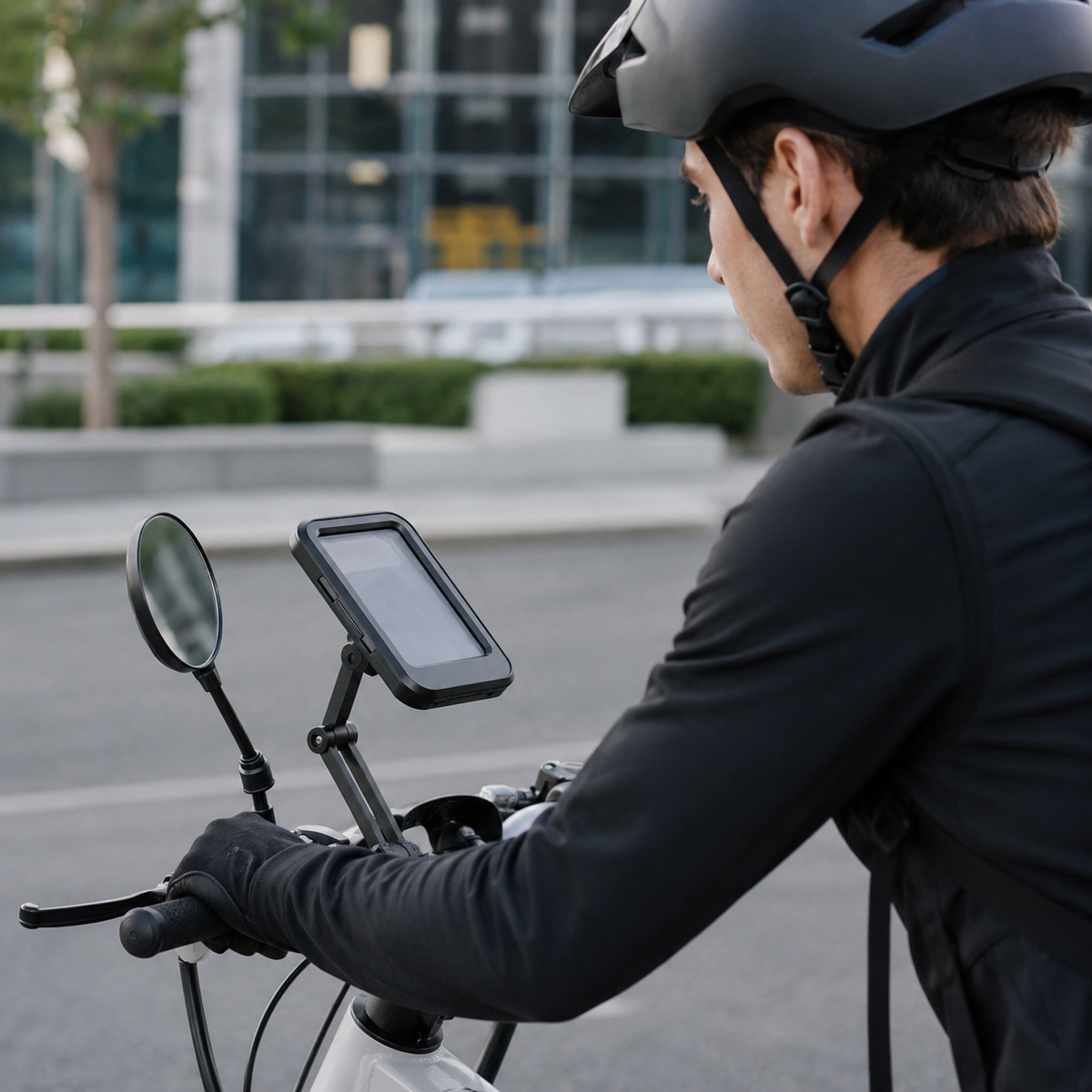 Waterproof Motorcycle Phone Mount with 360° Rotation for Bikes & Scooters – Universal Holder for Smartphones up to 6.7 Inches | Thomler