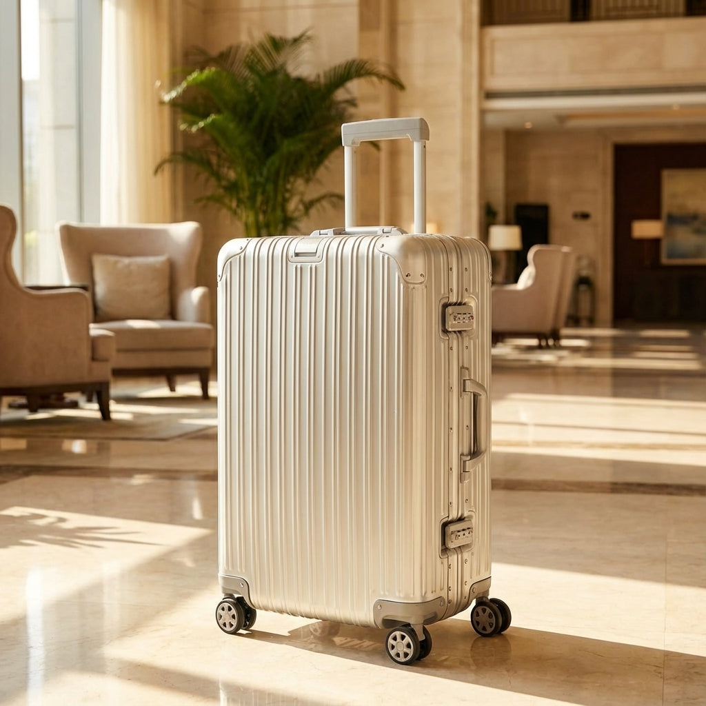 Aluminum Spinner Luggage with TSA Lock – Carry-On & Checked Sizes – Hardside Trolley Case | Thomler