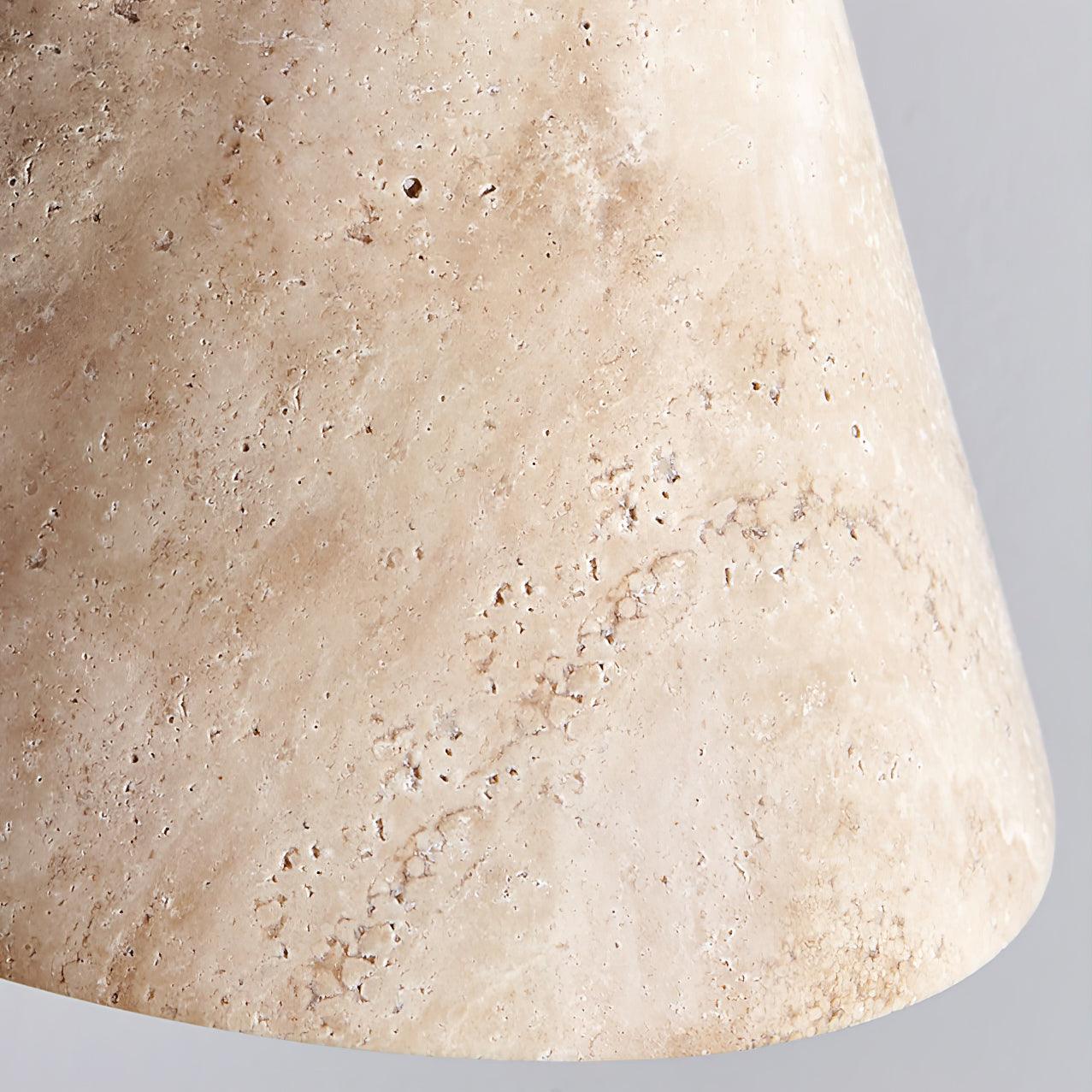 Stone Hanging Lamp E26 40W Natural Texture Overhead Light for Island Counter Breakfast Nook Focused Downlight | Thomler