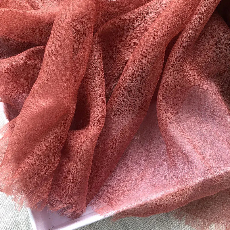 Pure Cashmere Wrap – Lightweight 91x39 in Long Scarf for Women, Ultra Soft All-Season Shawl, Cozy & Breathable Neck Accessory | Thomler