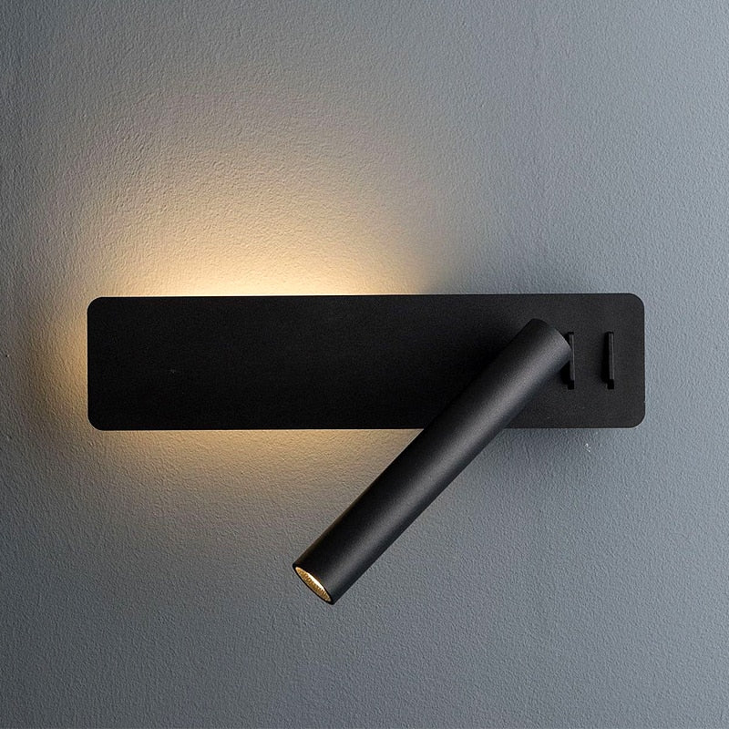 Swivel LED Reading Wall Light for Bedroom Nightstand with Adjustable Brightness Directional Sconce Lamp for Bedside Book Lighting | Thomler