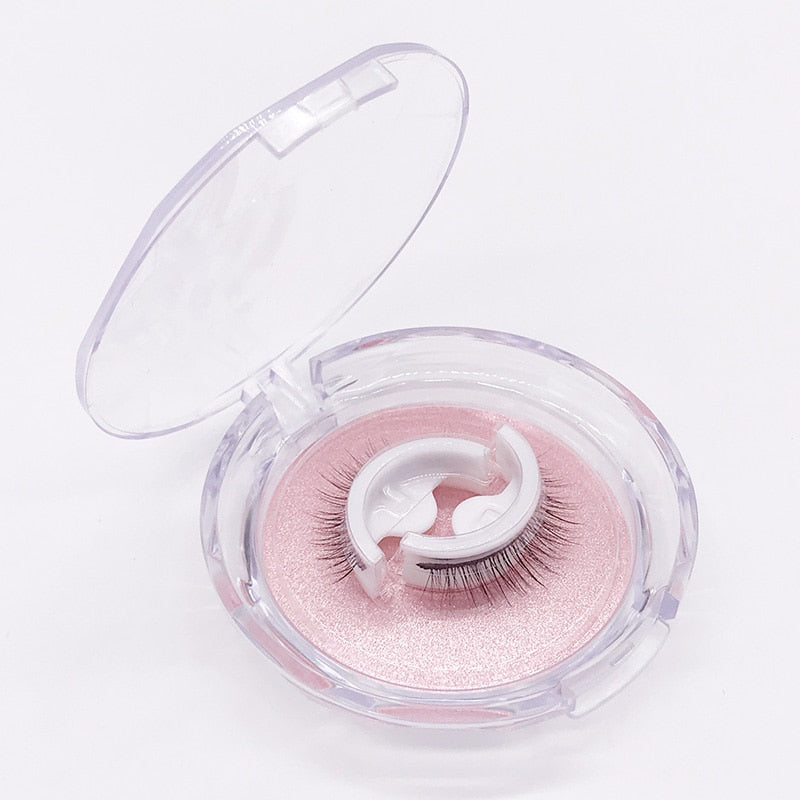 Self-Adhesive False Eyelashes No Glue Heat-Activated Reusable Lash Strips Natural Volume Long Styles Easy Apply 3-Second Hold Washable | Thomler