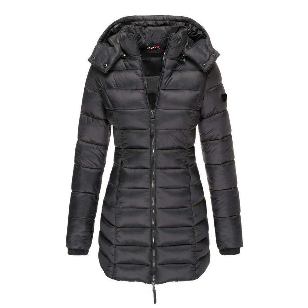 Women's Hooded Trench Coat – Oversized Warm Jacket for Fall Winter Spring – Water-Resistant Long Windbreaker | Thomler