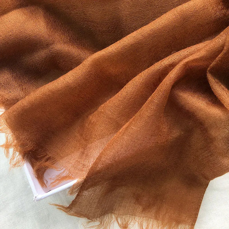 Pure Cashmere Wrap – Lightweight 91x39 in Long Scarf for Women, Ultra Soft All-Season Shawl, Cozy & Breathable Neck Accessory | Thomler