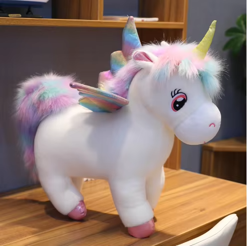 Jumbo Stuffed Mythical Horse Companion for Kids – Soft Huggable Fantasy Creature for Imaginative Adventures, Naptime & Comfort | Thomler