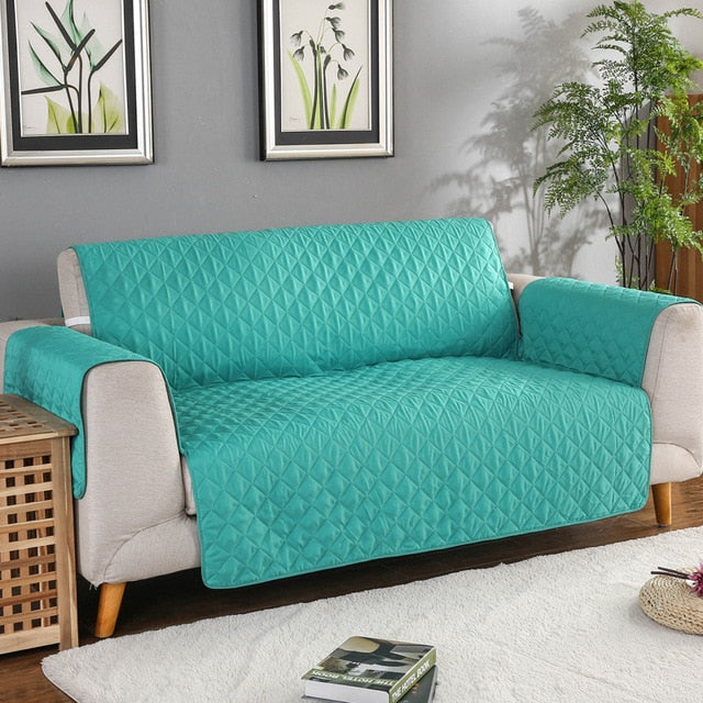 Sofa Cover Quilted Polyester Water Repellent Anti Slip Living Room Pet Protection Throw Protector | Thomler
