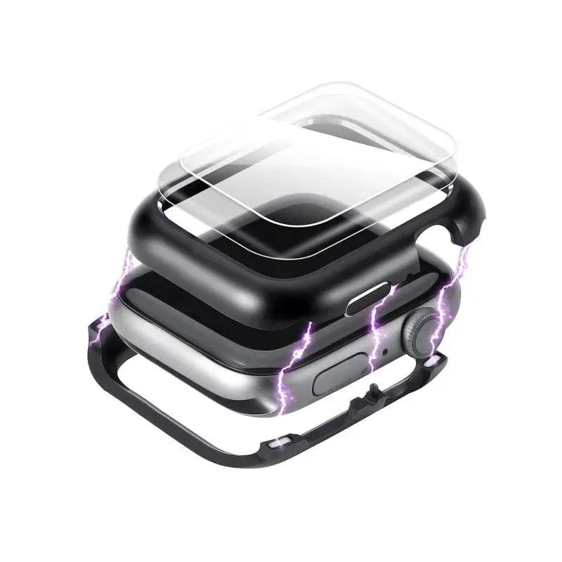 Reinforced Steel Watch Case with Tempered Glass Shield for Apple Watch Series 6/5/4 – 40mm & 44mm Protection | Thomler