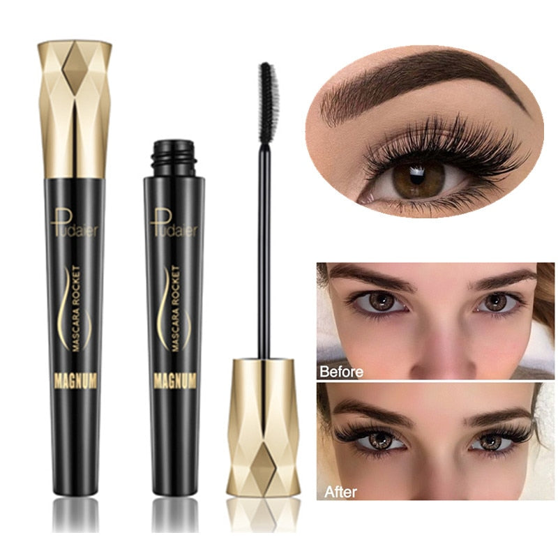 Fiber Lash Mascara for Lengthening & Volume - Smudge-Proof Formula for All-Day Wear - Hypoallergenic Eye Makeup for Sensitive Eyes & | Thomler