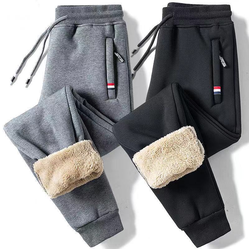 Men's Thermal Fleece-Lined Joggers Winter Sweatpants with Drawstring Elastic Waist for Cold Weather Outdoor Sports Casual Wear | Thomler