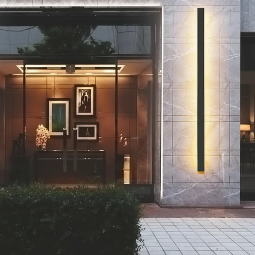 Outdoor Linear LED Wall Sconce – Weatherproof Aluminum Exterior Light for Entryway, Patio & Garden | Thomler