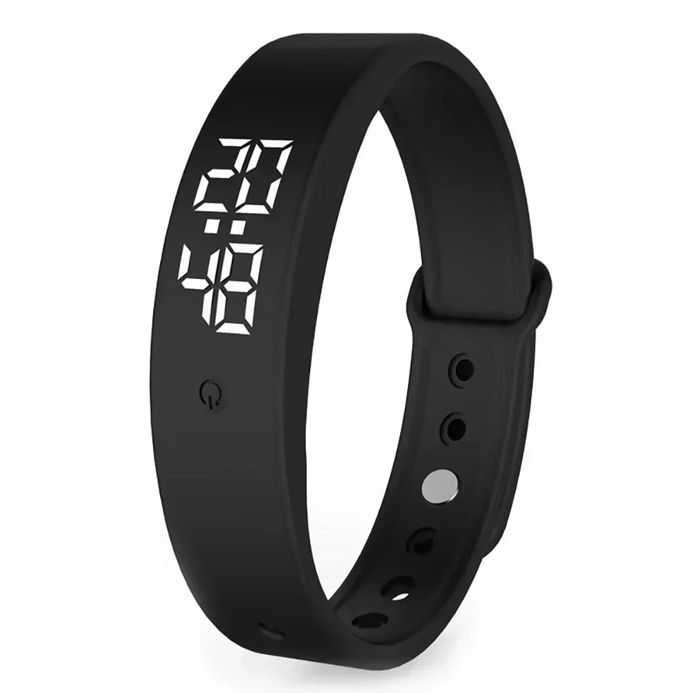 Digital Fitness Watch with Vibration Alerts, Waterproof LED Sports Wristwatch for Swimming and Running | Thomler