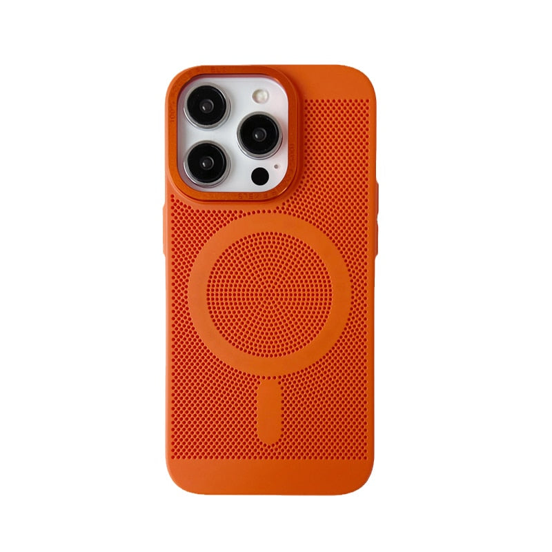 Cooling iPhone Case with MagSafe – Raised Edge Protection for Camera & Screen – Shock-Absorbing TPU Design for Daily Use | Thomler