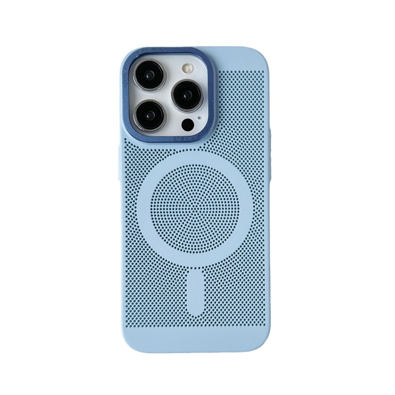 Cooling iPhone Case with MagSafe – Raised Edge Protection for Camera & Screen – Shock-Absorbing TPU Design for Daily Use | Thomler