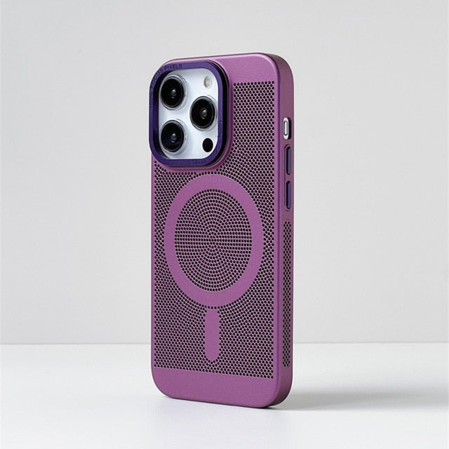 Cooling iPhone Case with MagSafe – Raised Edge Protection for Camera & Screen – Shock-Absorbing TPU Design for Daily Use | Thomler