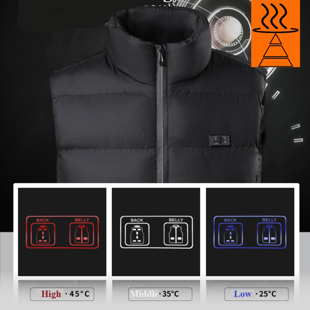 USB Heated Vest with 3-Level Temperature Control – Rechargeable Warming Gilet for Men & Women | Thomler