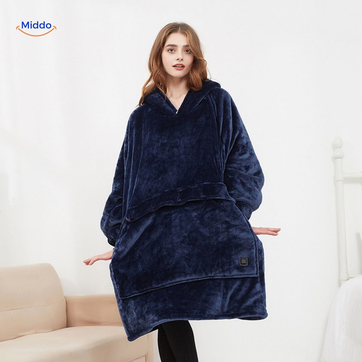 USB-Powered Heated Pullover with Triple-Zone Warmth for Men & Women | Thomler