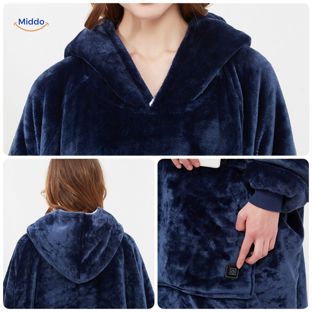 USB-Powered Heated Pullover with Triple-Zone Warmth for Men & Women | Thomler
