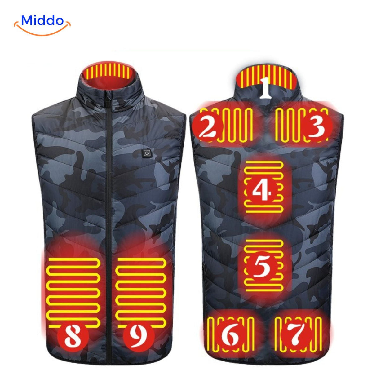 USB Heated Vest with 3 Temperature Settings for Men – Lightweight, Insulated Winter Warmth for Hiking, Outdoor Work & Daily Commutes | Thomler