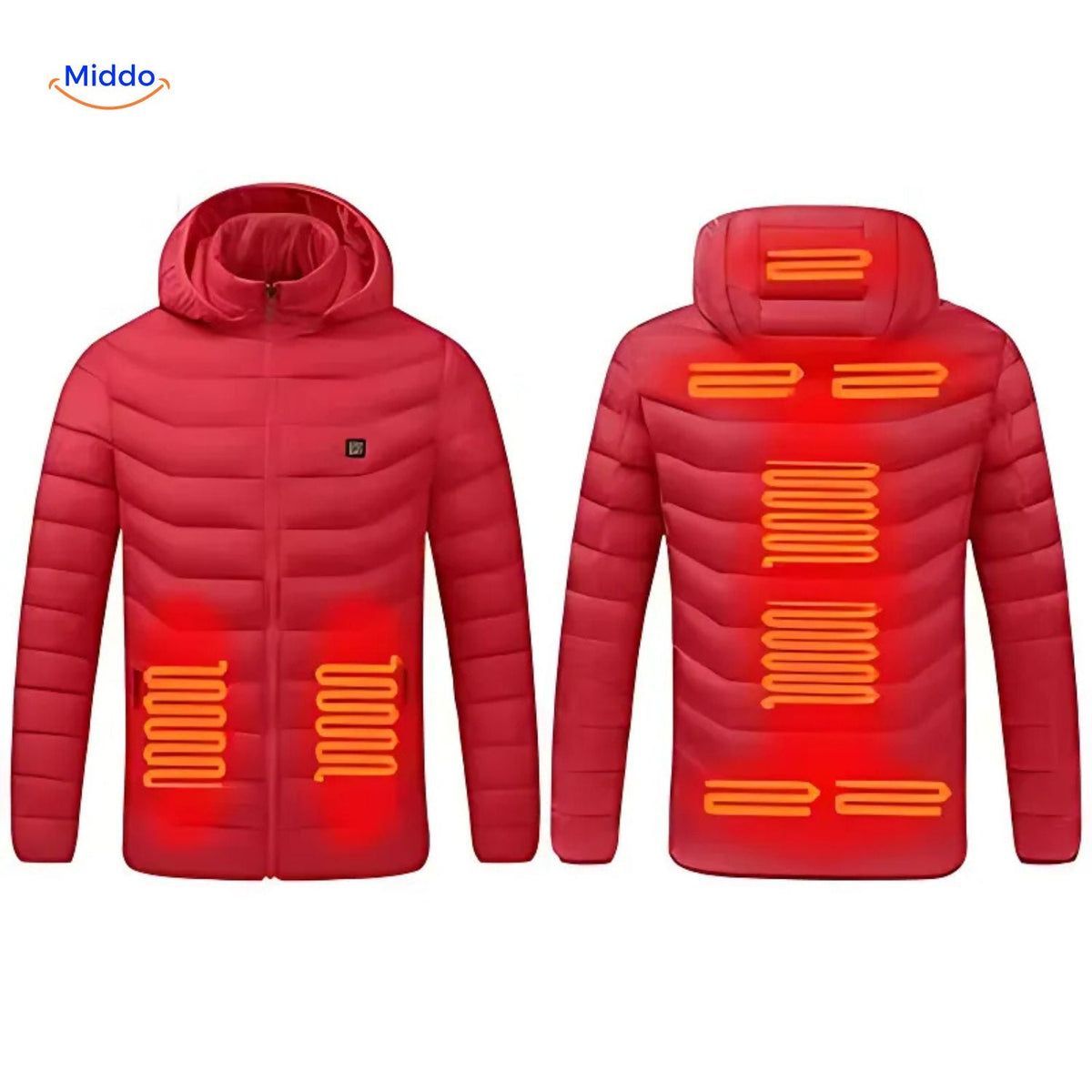 USB Heated Jacket with Tailored Silhouette and Zipper Design for Cold Weather Wear | Thomler