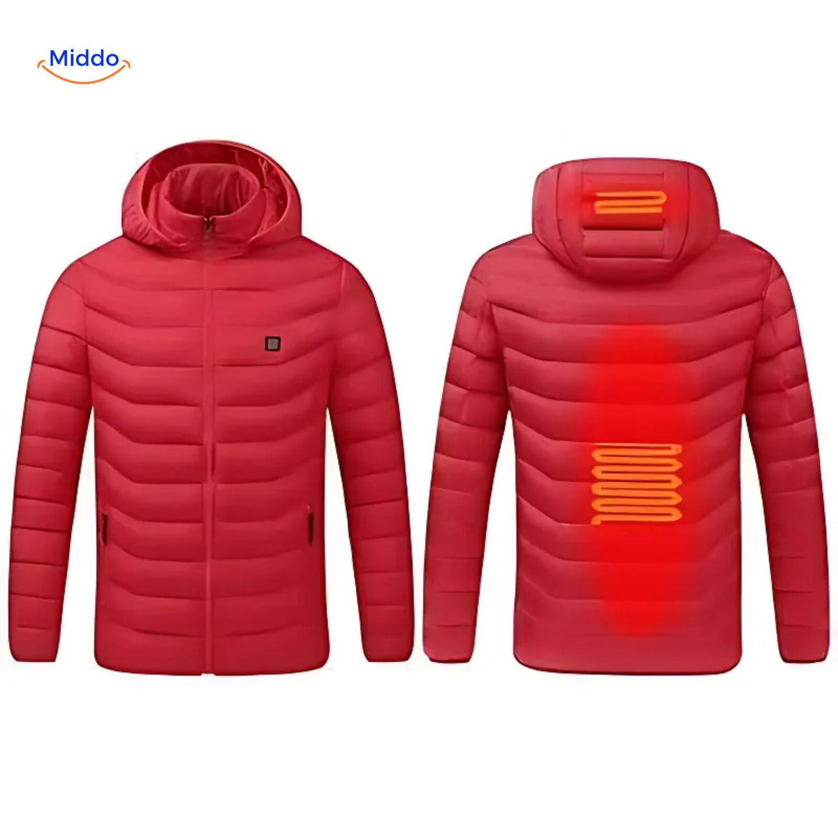 USB Heated Jacket with Tailored Silhouette and Zipper Design for Cold Weather Wear | Thomler