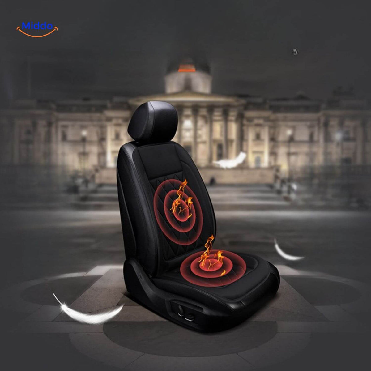 12V Heated Car Seat Cushion Pad – Portable Warmth for Vehicle, Office & Home | Thomler