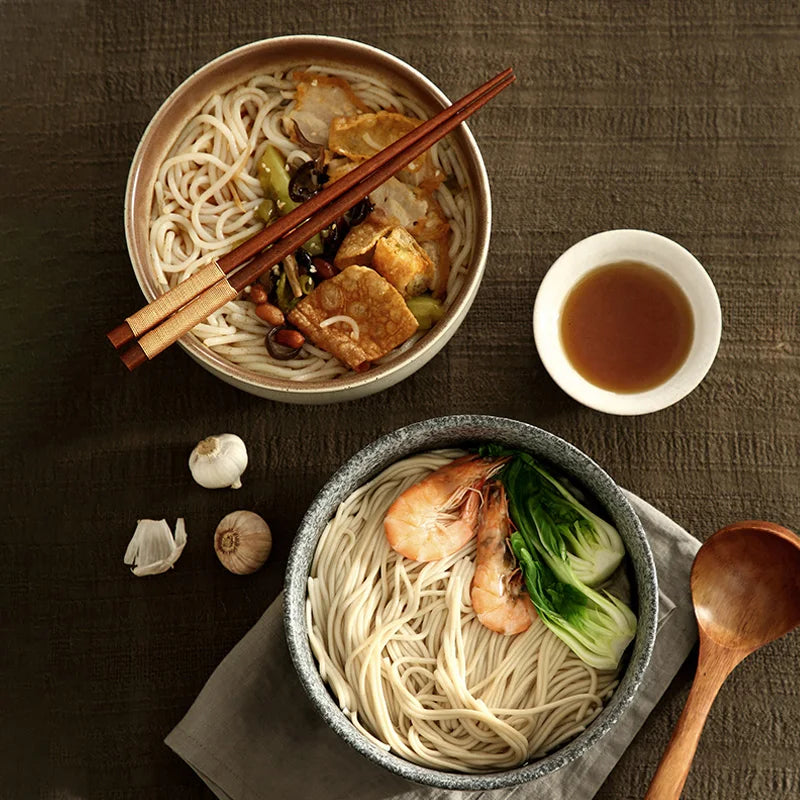 Ceramic Soup Bowl Set 7.9 in Durable Red Everyday Dining Serving Bowls 4-Piece | Thomler