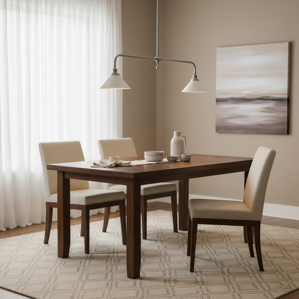 Pendant Light Aluminum Ceramic 40 in Adjustable Dining Table Island Hanging Ceiling Lamp White Modern Minimalist Lighting | Thomler