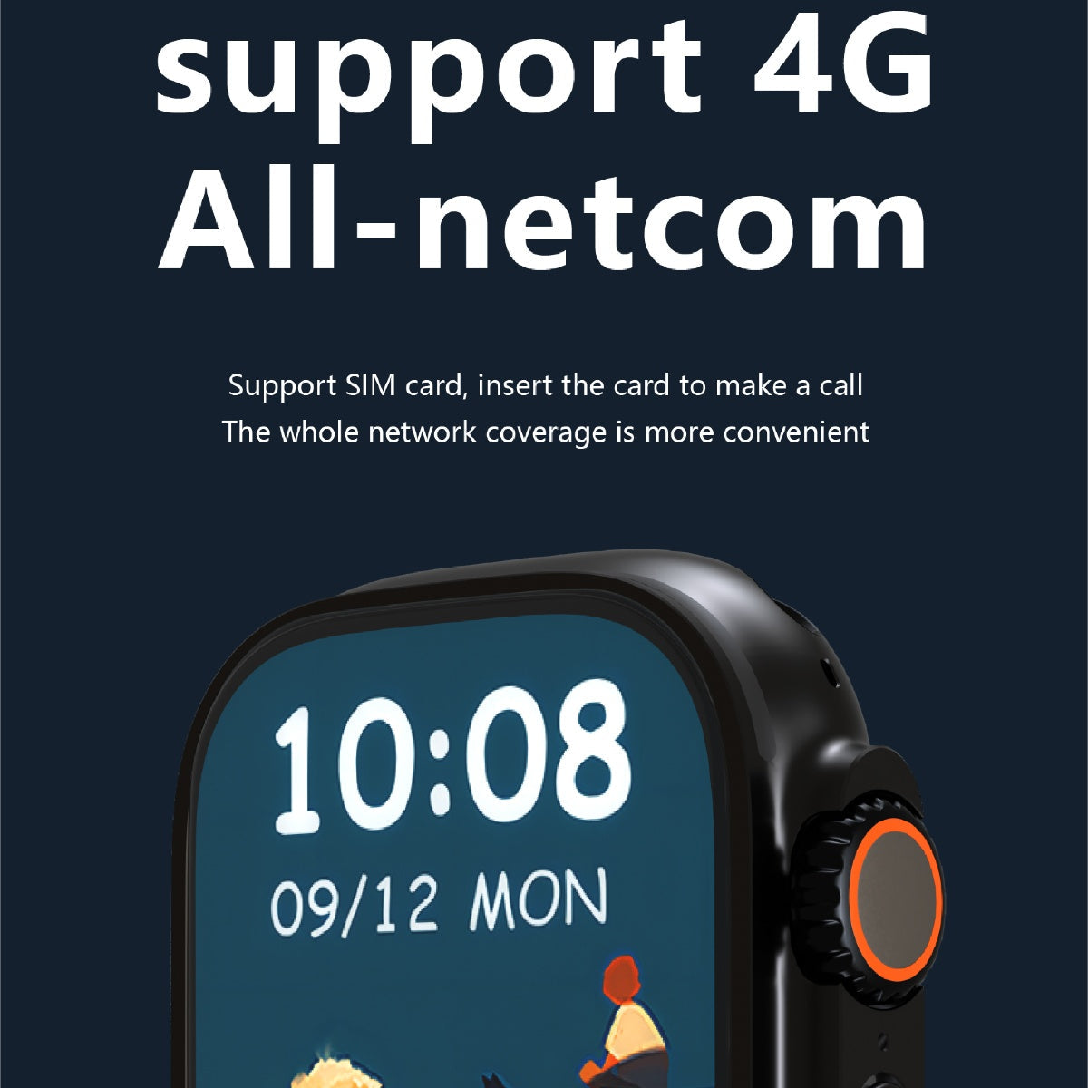 Standalone 4G Smartwatch with Vivid AMOLED Screen for Calls, Fitness Tracking & Independent Apps – Android Wearable Tech for Active | Thomler