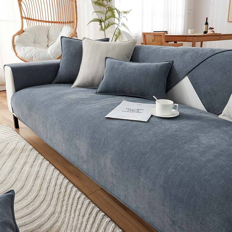 Chenille Furniture Throw – Washable Couch Cover with Non-Slip Grip for Pet Owners | Thomler