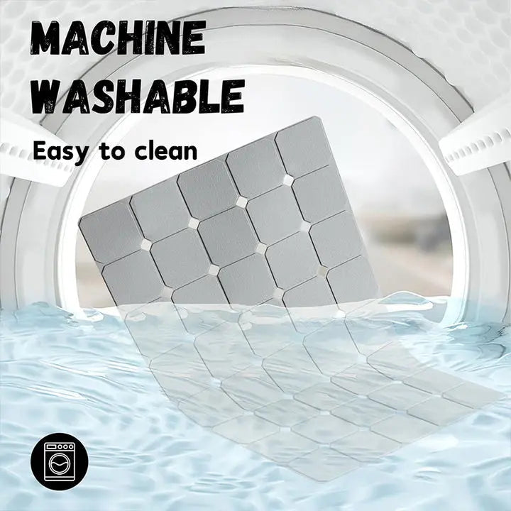 Non-Slip Silicone Shower Mat with Suction Cups – Foldable Bathtub Safety Mat for Wet Surfaces, Quick-Dry Design for Everyday Use | Thomler