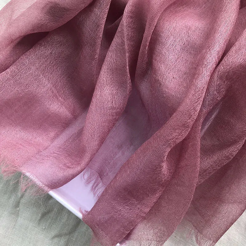 Pure Cashmere Wrap – Lightweight 91x39 in Long Scarf for Women, Ultra Soft All-Season Shawl, Cozy & Breathable Neck Accessory | Thomler