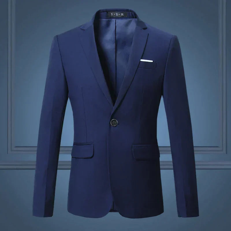 Men's Tailored Blazer Jacket Business Casual Single Breasted Sport Coat Suit Jacket for Work Office Formal Events Wedding | Thomler