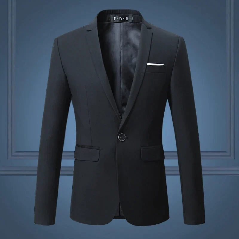 Men's Tailored Blazer Jacket Business Casual Single Breasted Sport Coat Suit Jacket for Work Office Formal Events Wedding | Thomler