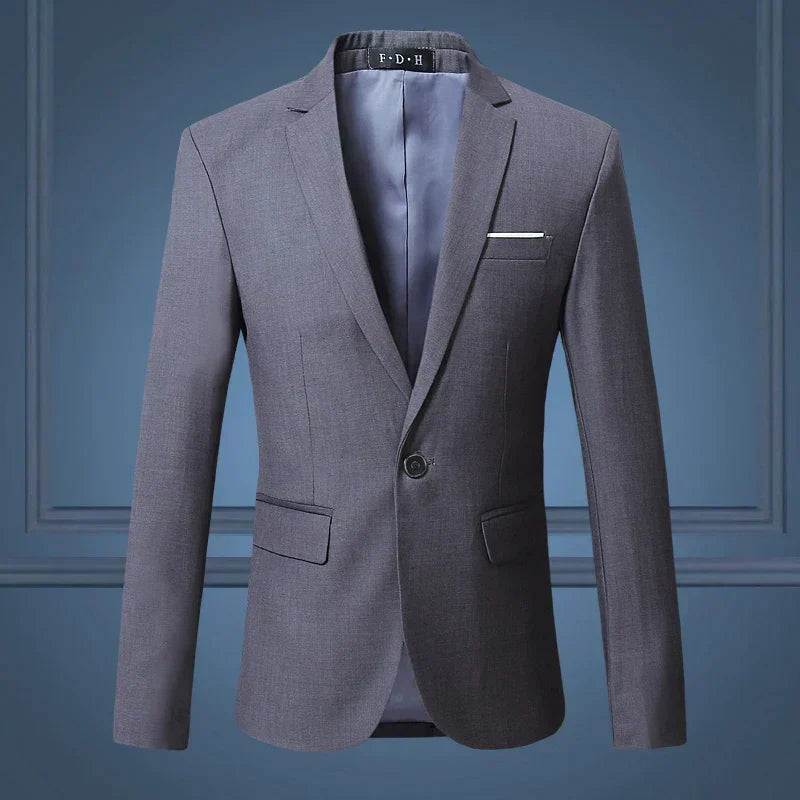 Men's Tailored Blazer Jacket Business Casual Single Breasted Sport Coat Suit Jacket for Work Office Formal Events Wedding | Thomler