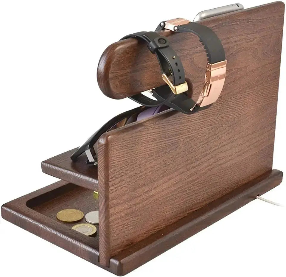 Desktop Caddy with Phone Dock and Accessory Compartments for Office Organization | Thomler