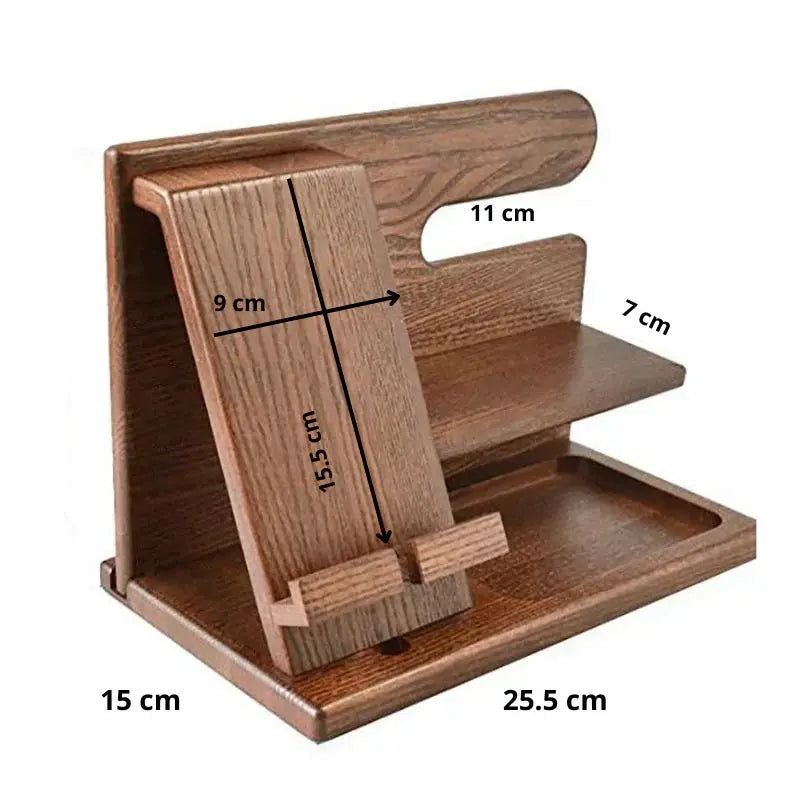 Desktop Caddy with Phone Dock and Accessory Compartments for Office Organization | Thomler