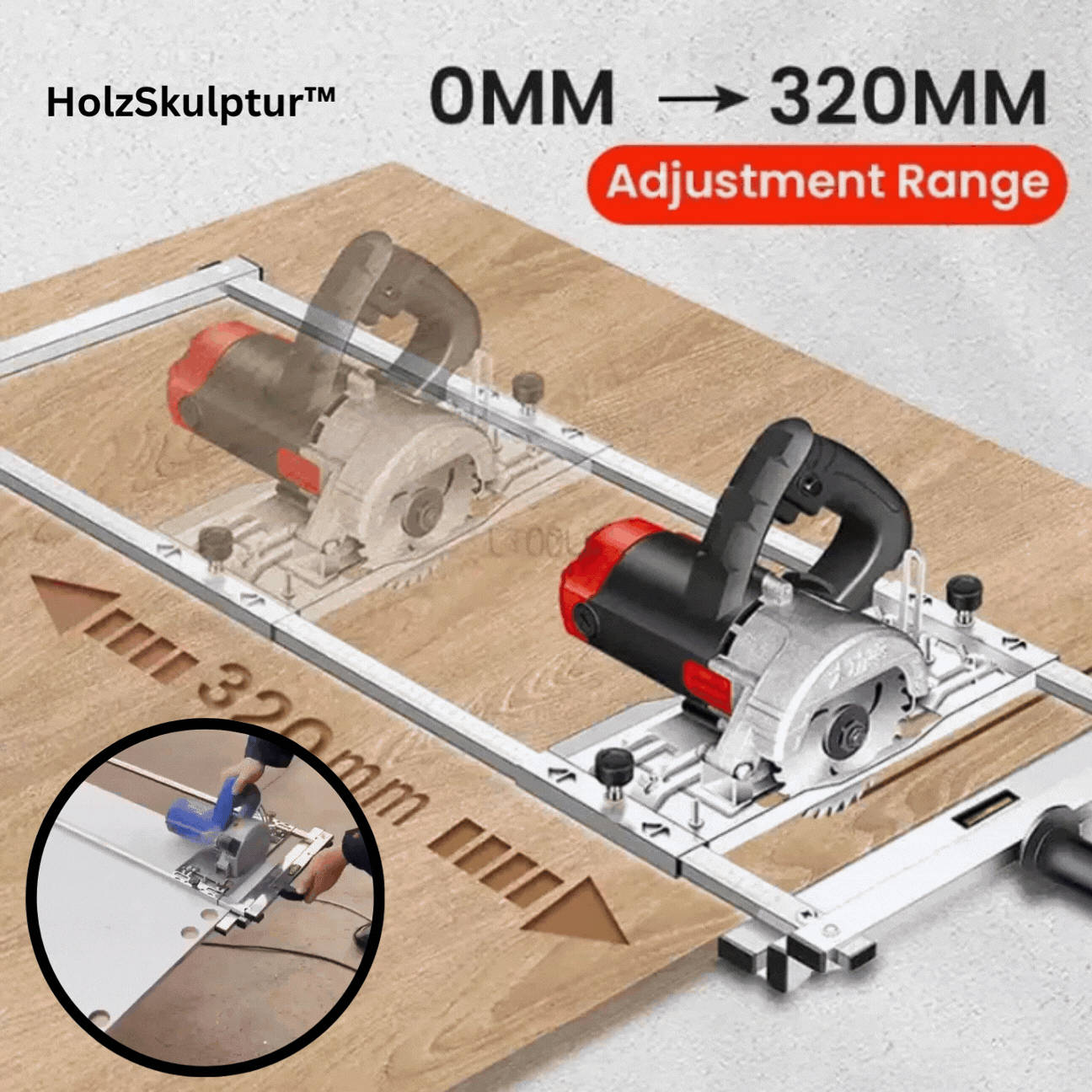 Stainless Steel Edge Guide for Woodworking | Dual Ruler with Quick-Release Clamp for Accurate Straight Cuts & Rip Cuts | Thomler