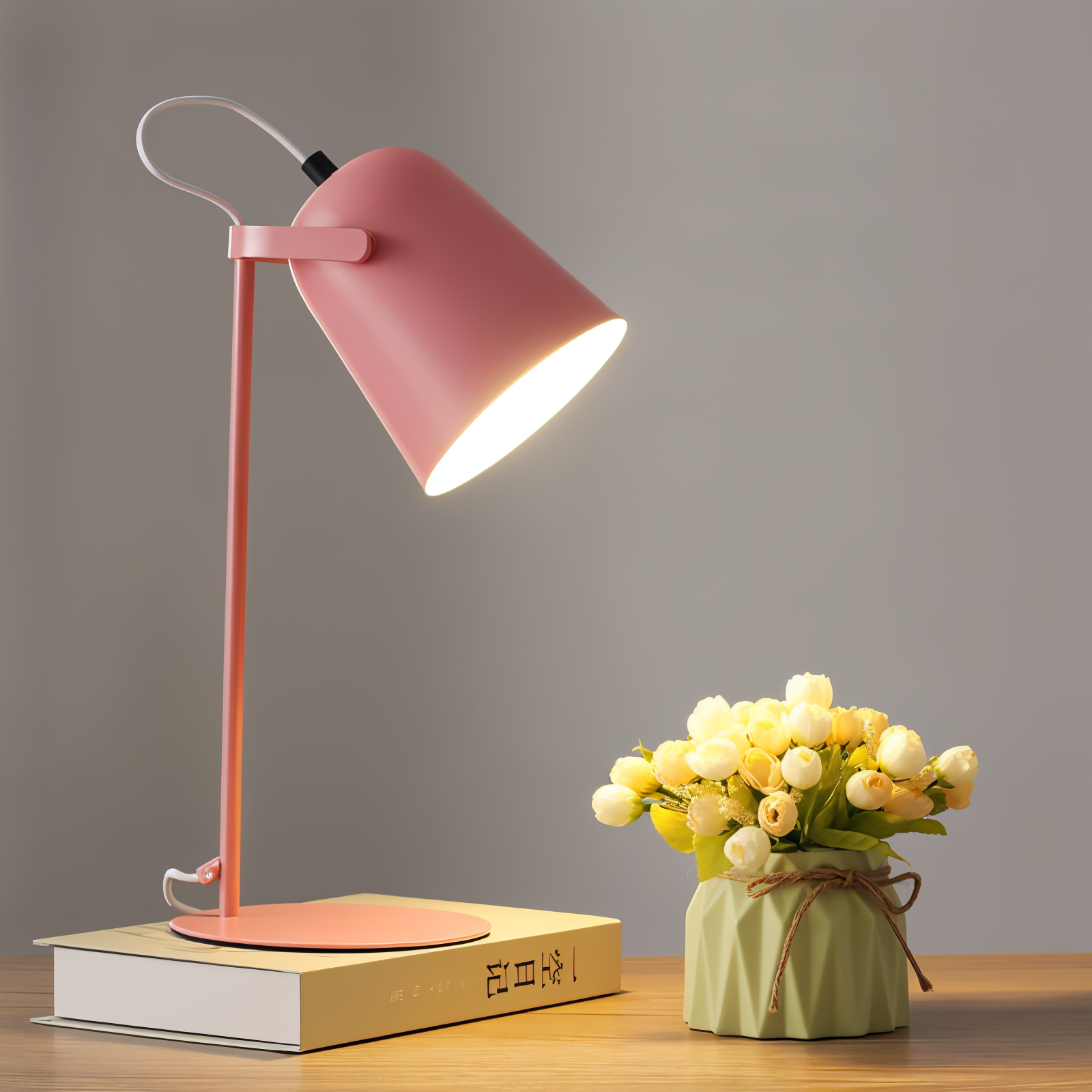 Adjustable Desk Lamp with Flexible Arm - Modern Metal Reading Light for Office, Bedroom, Nightstand & Study - Swing Arm Task Lighting for | Thomler