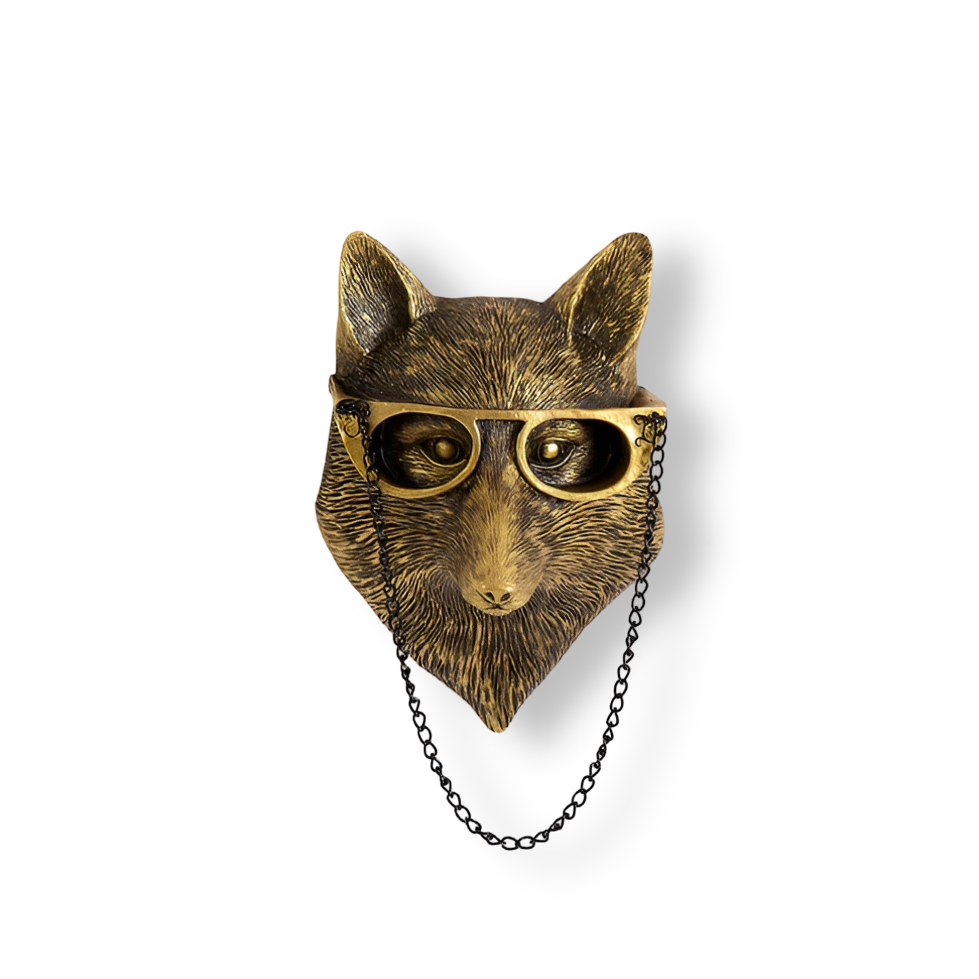 Animal Head Wall Hook Resin Decorative Hanger for Keys Coats Bags Entryway Bedroom Handcrafted Bronze Brass Wildlife Accent Organizer Home | Thomler
