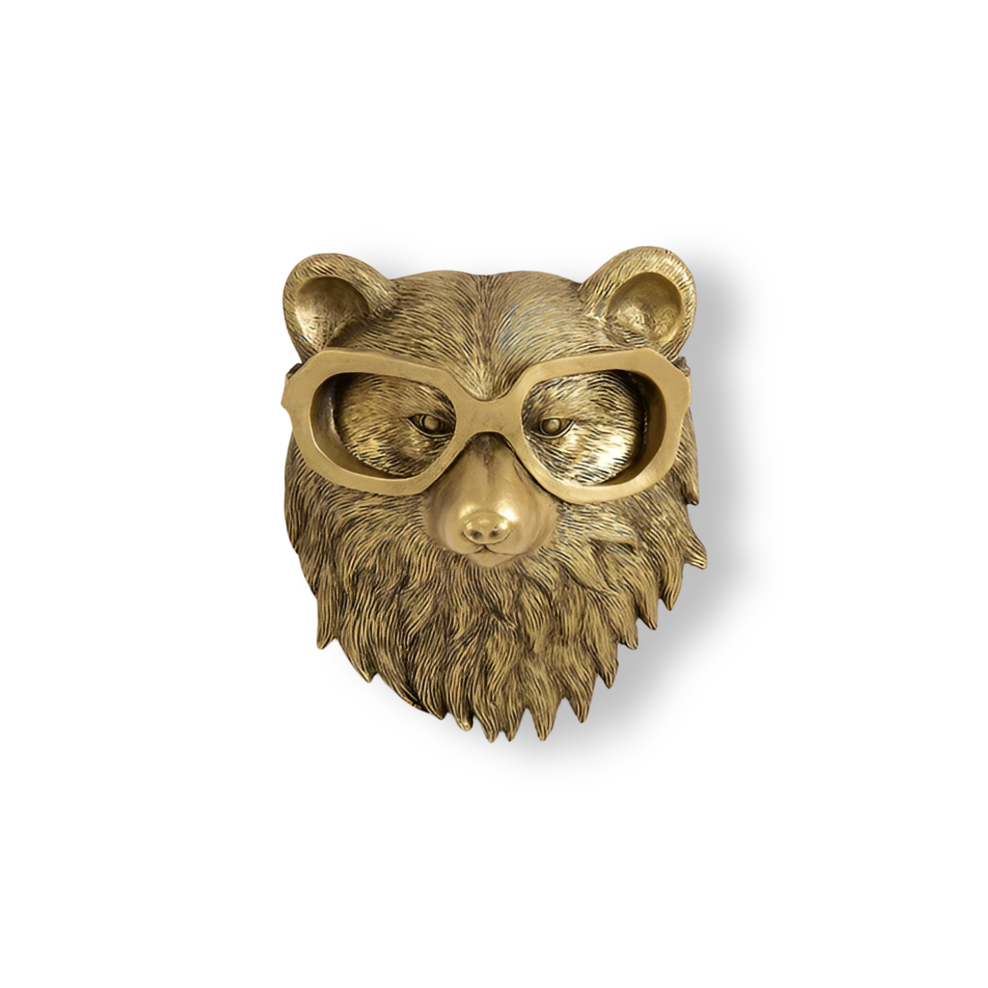 Animal Head Wall Hook Resin Decorative Hanger for Keys Coats Bags Entryway Bedroom Handcrafted Bronze Brass Wildlife Accent Organizer Home | Thomler
