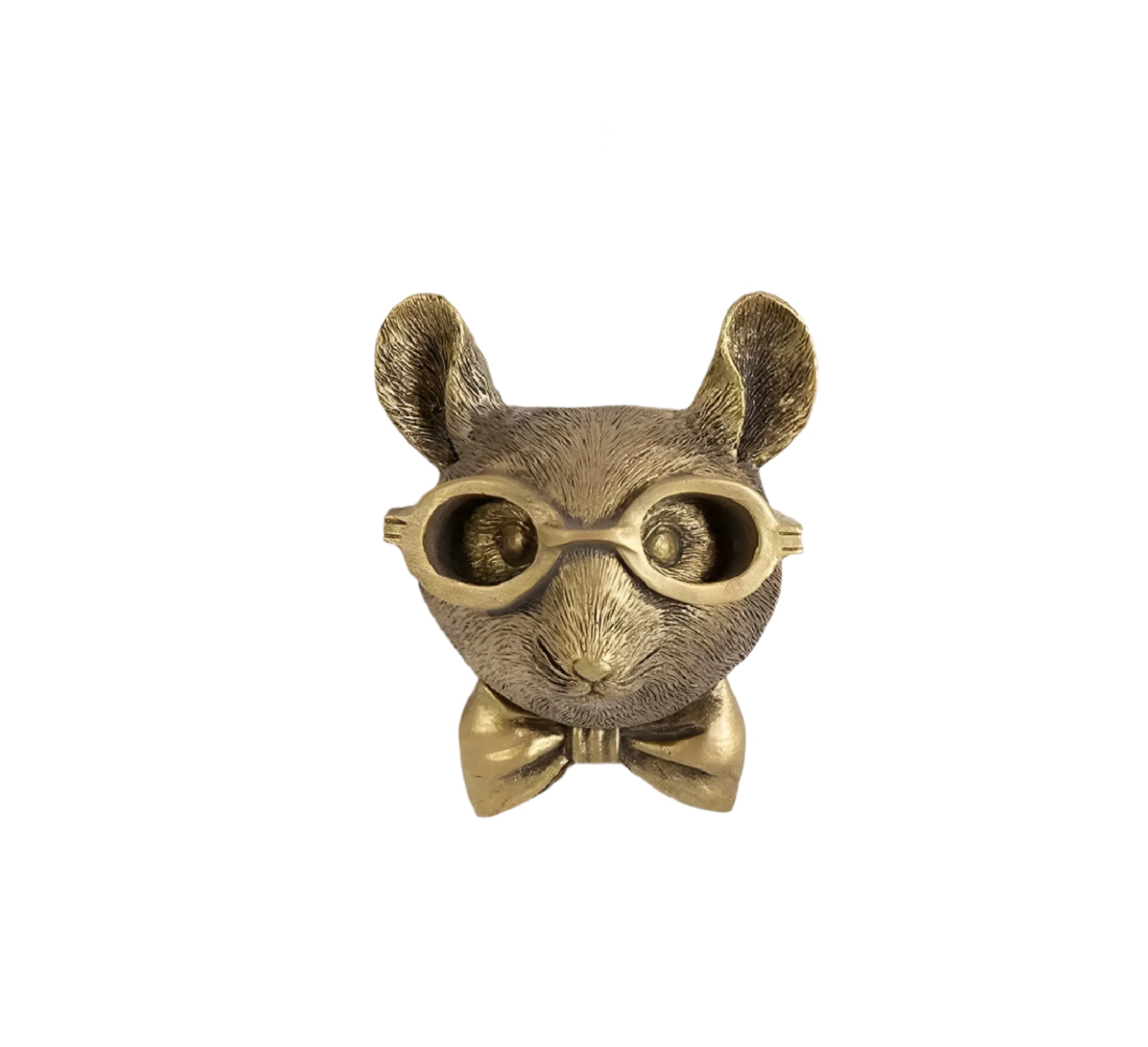 Animal Head Wall Hook Resin Decorative Hanger for Keys Coats Bags Entryway Bedroom Handcrafted Bronze Brass Wildlife Accent Organizer Home | Thomler