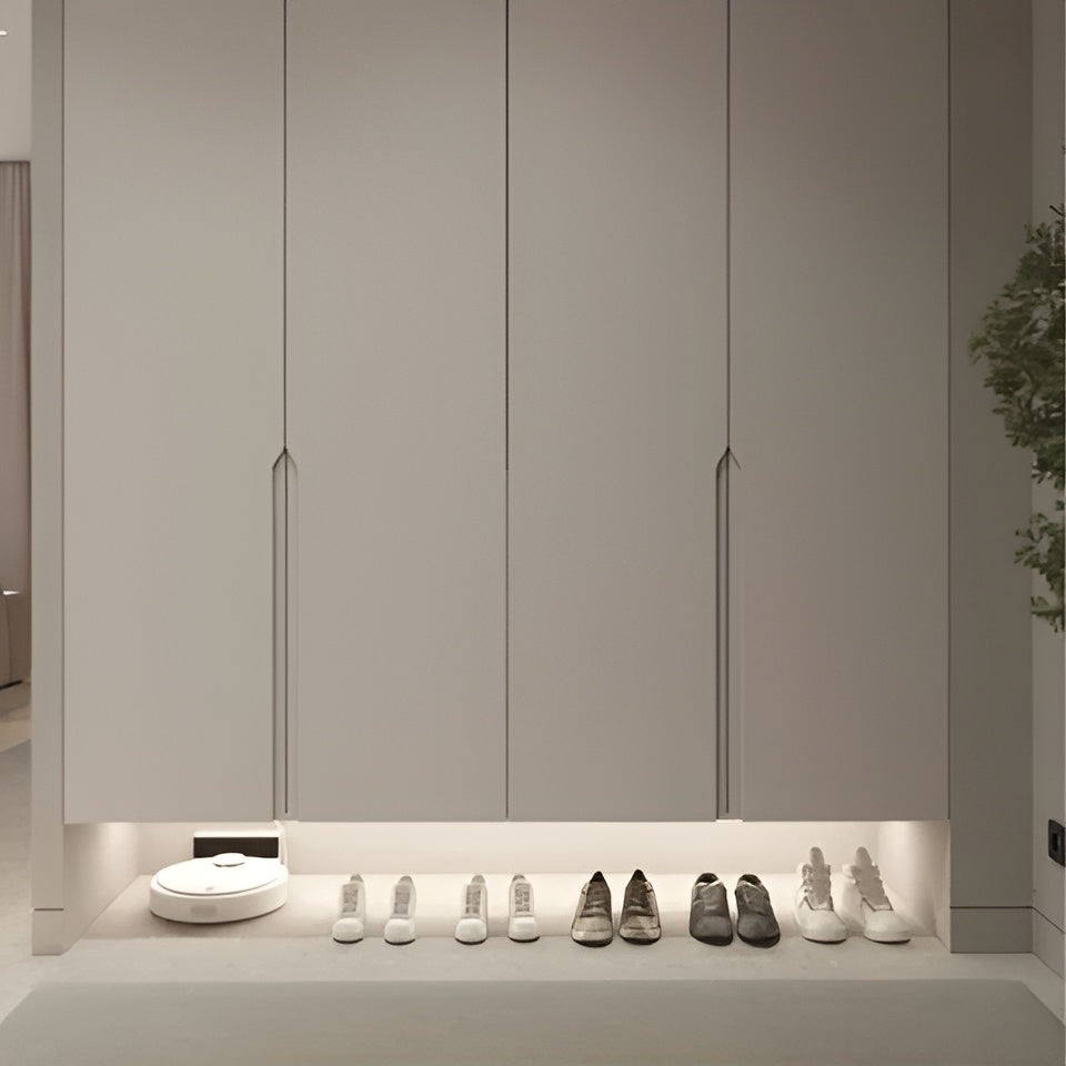 Cabinet Light Aluminium 40.0 cm White Motion Sensor Wardrobe Kitchen Under Cabinet Rechargeable LED Wireless Lighting | Thomler
