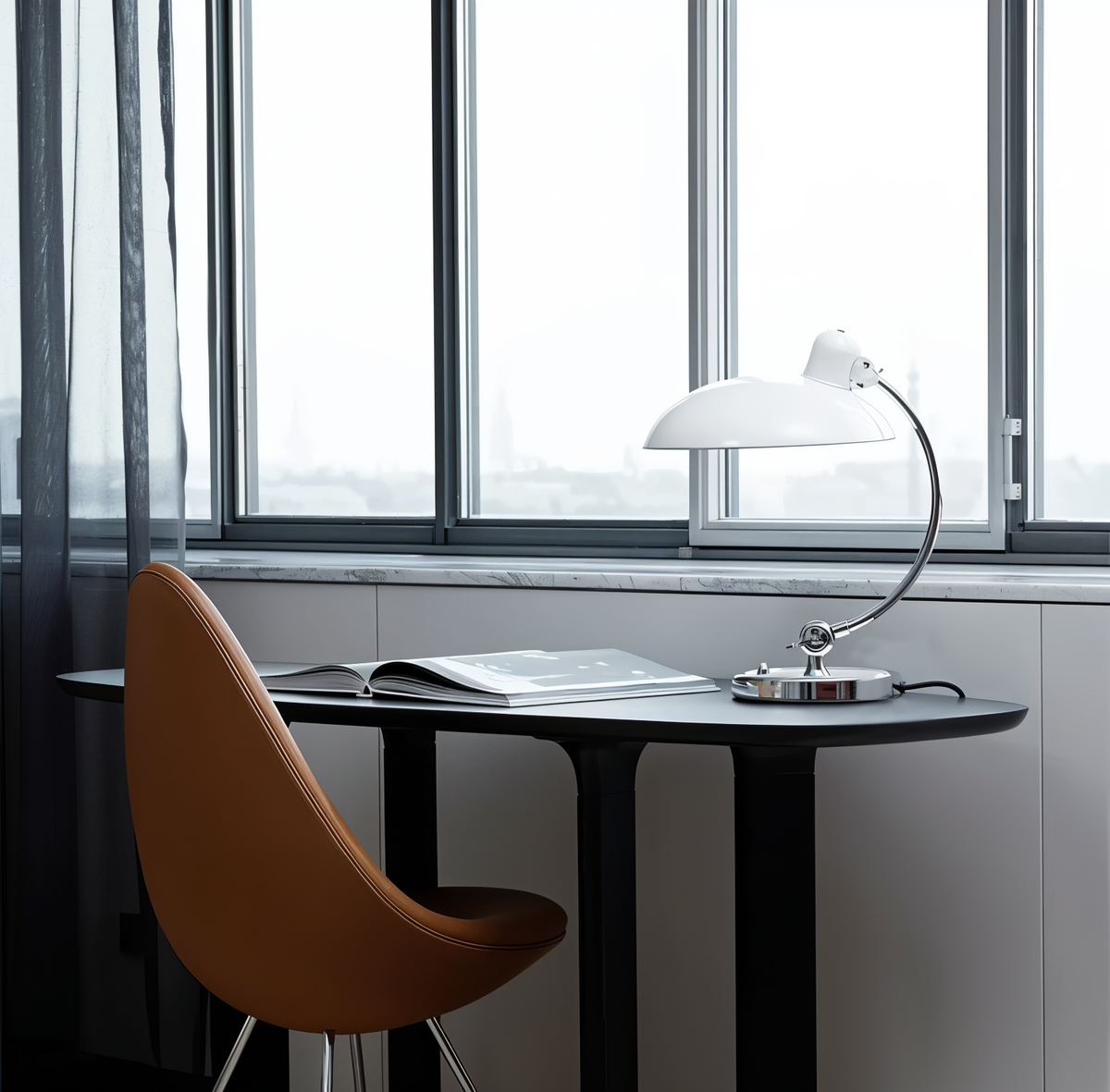 Pivoting Metal Task Light with Dome Shade for Desk & Nightstand – Classic Industrial Design | Thomler