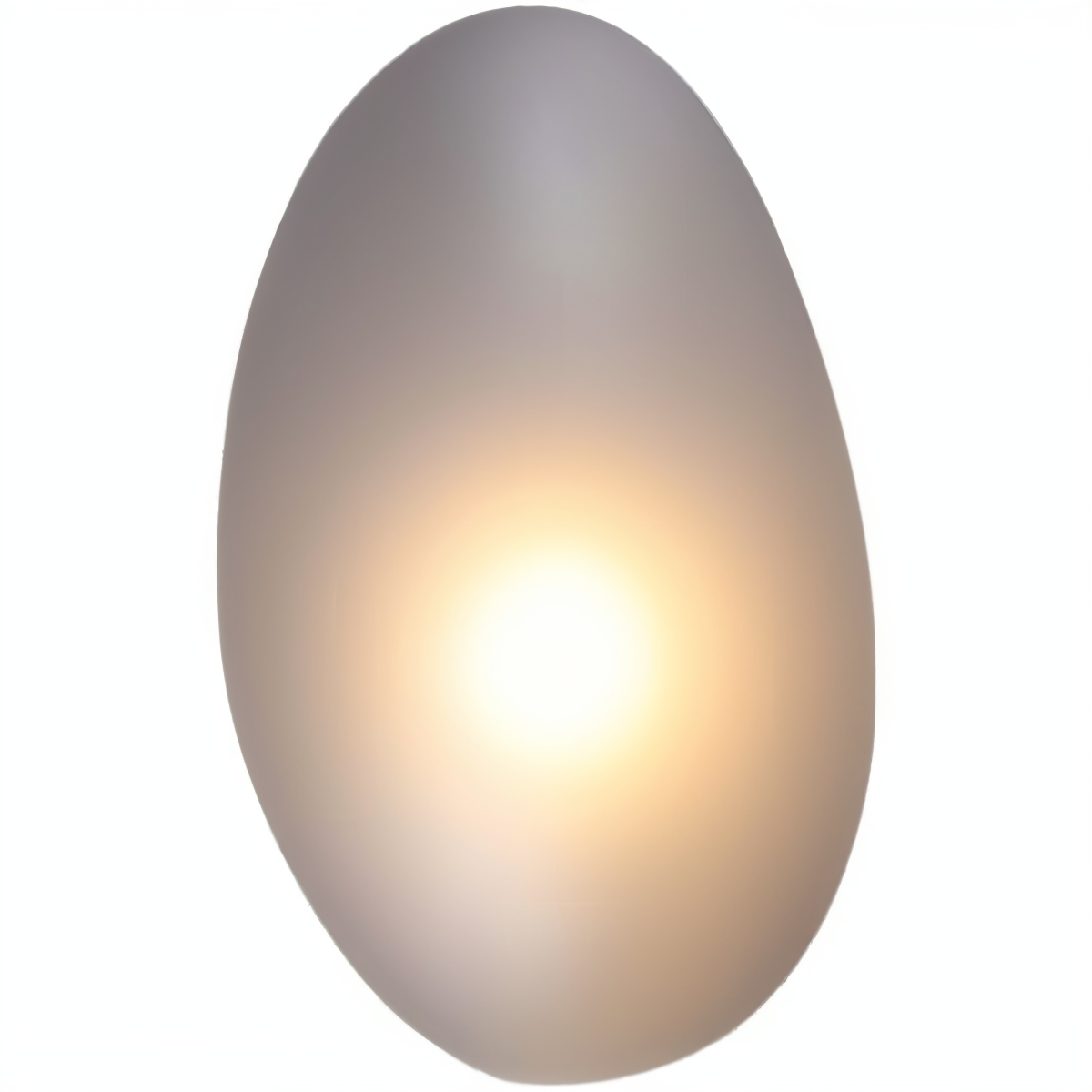 Glass Pebble-Shaped LED Wall Sconce – Warm White Light, Modern Minimalist Design for Living Room, Bedroom, Hallway – Blue, Amber, Smoke | Thomler
