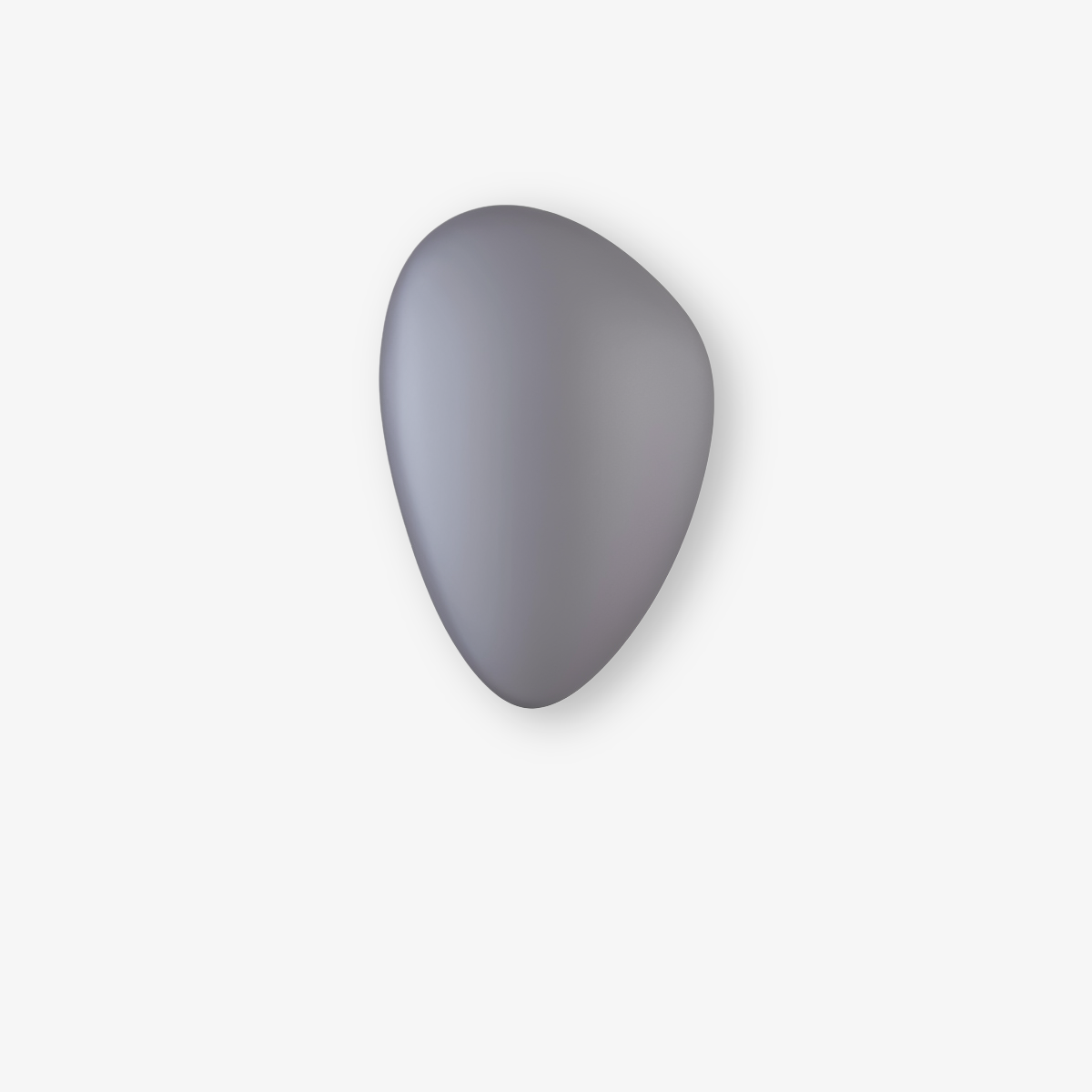 Glass Pebble-Shaped LED Wall Sconce – Warm White Light, Modern Minimalist Design for Living Room, Bedroom, Hallway – Blue, Amber, Smoke | Thomler